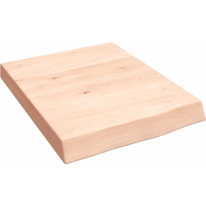 Estante de pared 40x50x(2-6) cm madera maciza de roble sin tratar