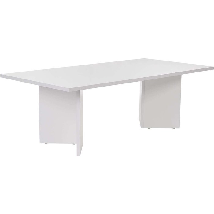 Mesa baja de madera sabin 119 x 60 x 40 cm - blanco