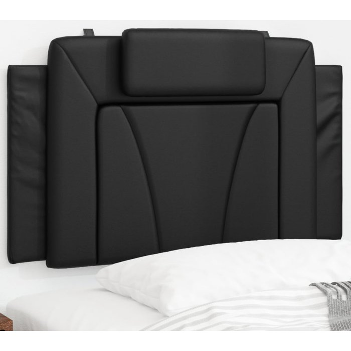 Maison exclusive - cabecero de cama acolchado viana cuero sintético negro 90 cm
