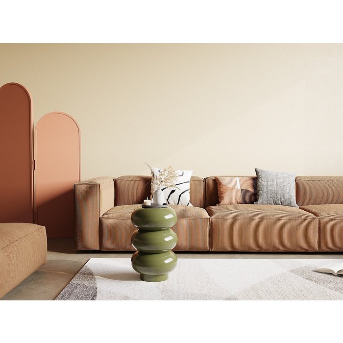 Mesa auxiliar en metal - verde caqui - saniya