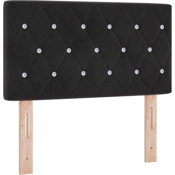 Cabecero cama - mueble cabecero negro 80 cm terciopelo