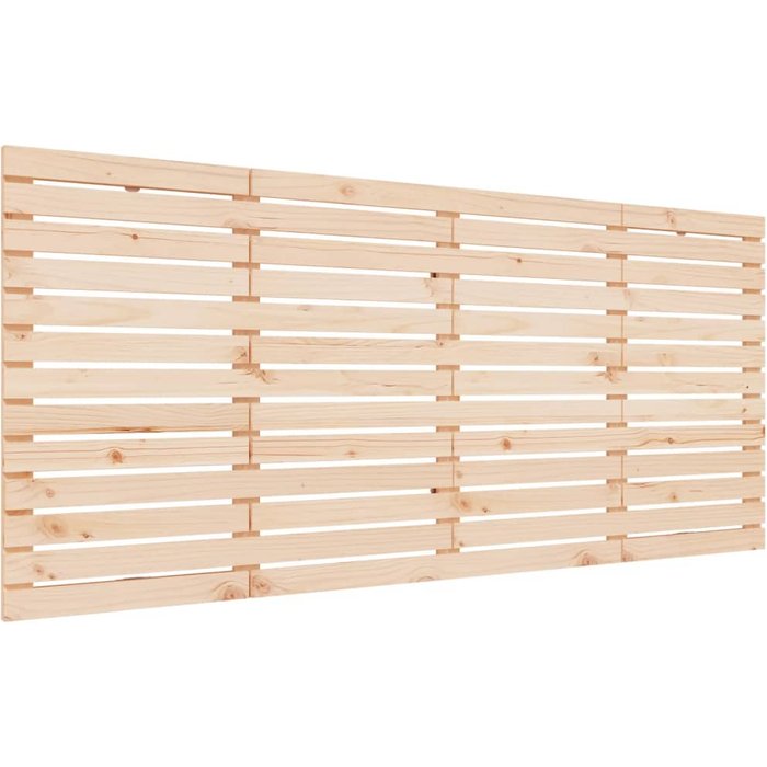 Cabecero de cama - mueble cabecero de pared madera maciza de pino 166x3x91,5 cm