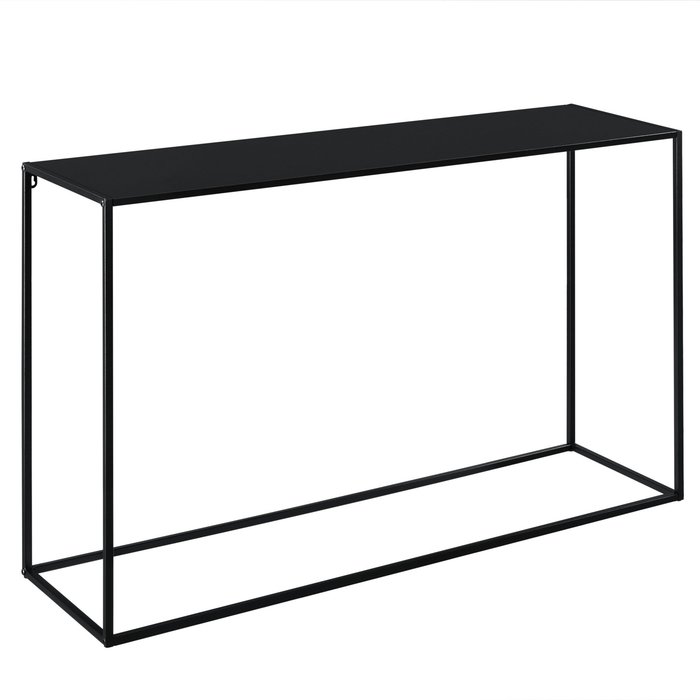Consola de metal 74 x 115 x 32 cm negro mate 03_0008564