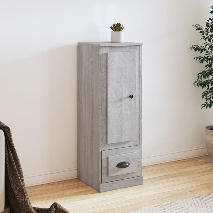 Vidaxl aparador alto madera contrachapada gris sonoma 36x35,5x103,5 cm