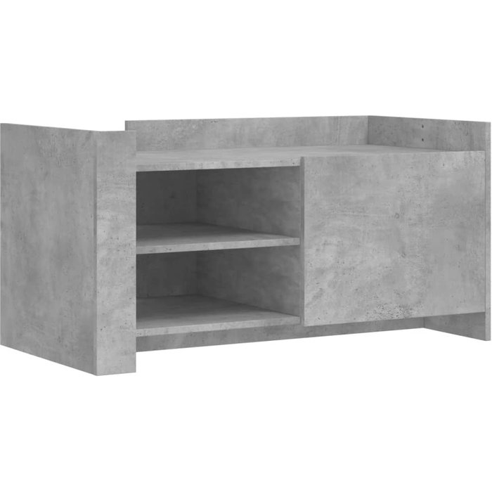 Mesa de centro madera de ingeniería gris hormigón 100x50x50 cm - comfortxl