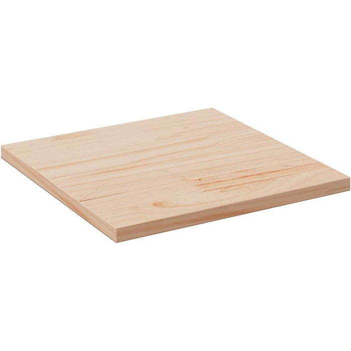 Tablero de mesa de 60x60x2,5 cm de madera maciza de pino.