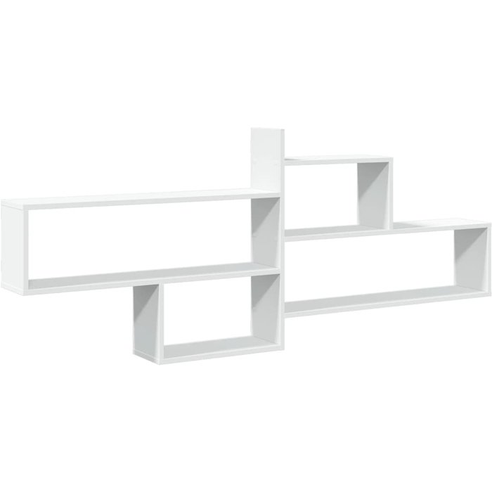 Estante de pared de madera compuesta blanca 167,5x18x68 cm - comfortxl