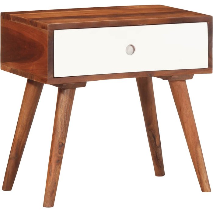 Mesita auxiliar de 45x30x45 cm de madera maciza de acacia.