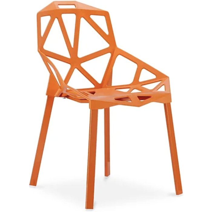 Silla spider – diseño moderno para interior y exterior-color naranja