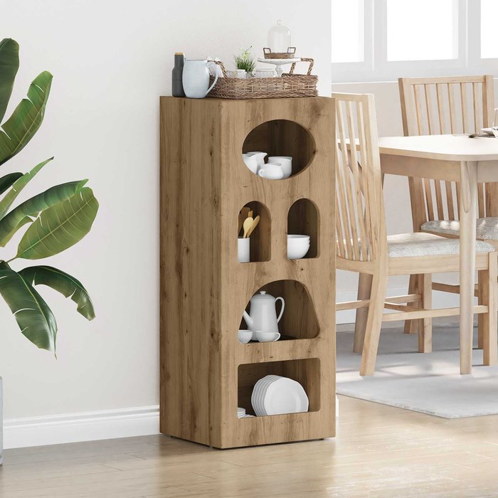 Maison exclusive - aparador roble artesanal 40 x 35 x 100,5 cm