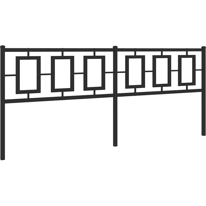 Cabecero cama - mueble cabecero de repuesto de metal negro 193 cm