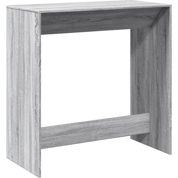 Mesa alta de bar madera ingeniería gris sonoma 102x50x103,5 cm