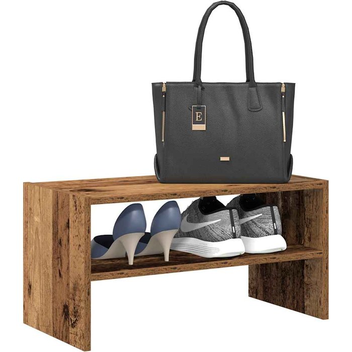 Maison exclusive - zapatero apilable madera vieja 60x30x30,5 cm