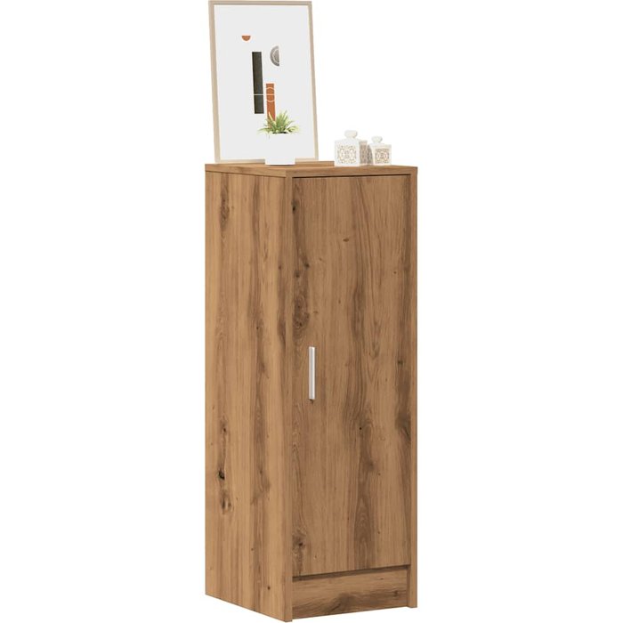 Zapatero artesanal de roble 32x35x92cm madera de ingeniería