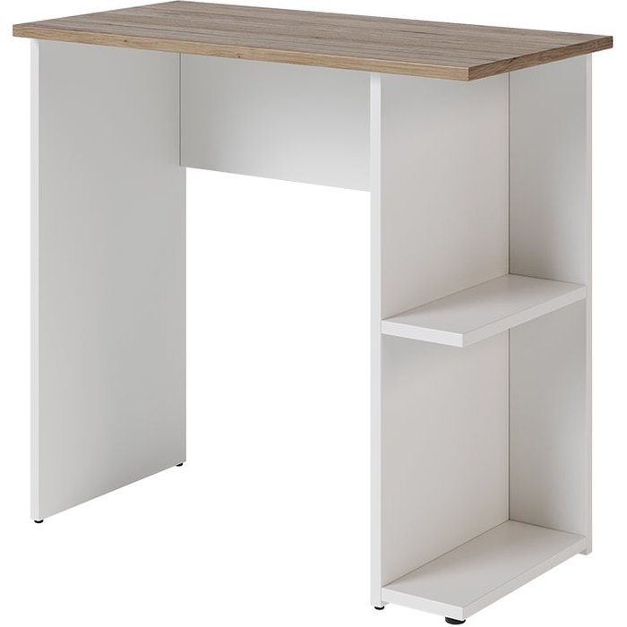 Vicco escritorio simple, blanco/artesano, 80 x 40 cm