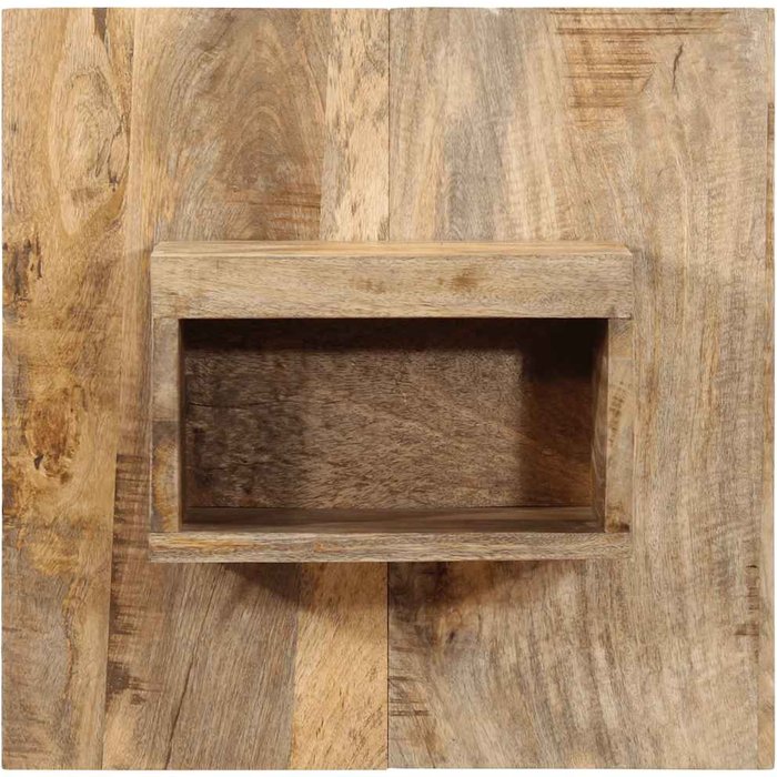 Mesita de noche madera maciza de mango 50x27x50 cm - comfortxl
