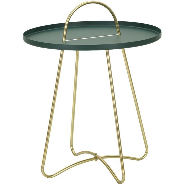 Mesa de centro mweka, metal, verde, seven design