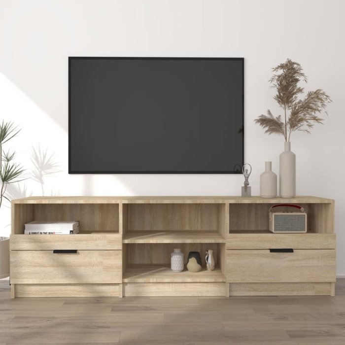 Mueble de tv madera contrachapada roble sonoma 150x33,5x45 cm vidaxl
