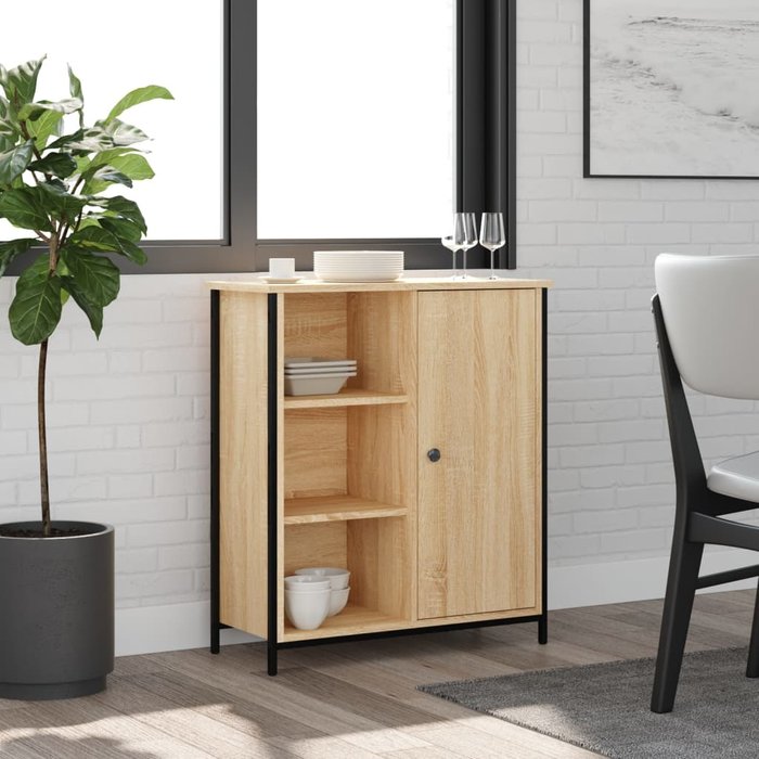Maison exclusive - aparador de madera de ingeniería roble sonoma 70x30x80 cm