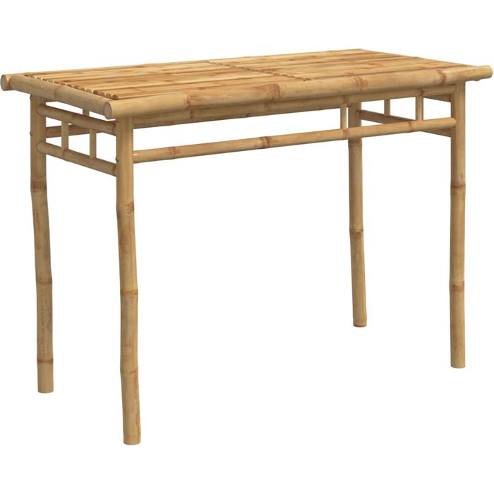 Mesa de comedor | mesa de cocina de jardín bambú 110x55x75 cm cfw44266