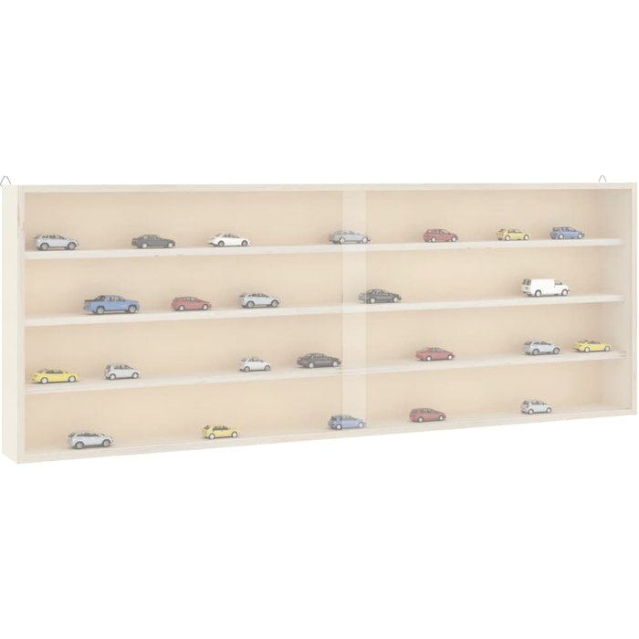 Vitrina de pared con puertas 100x8,5x37 cm
