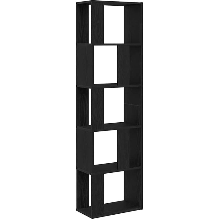 Estantería/divisor madera contrachapada roble negro 45x24x159cm – comfortxl