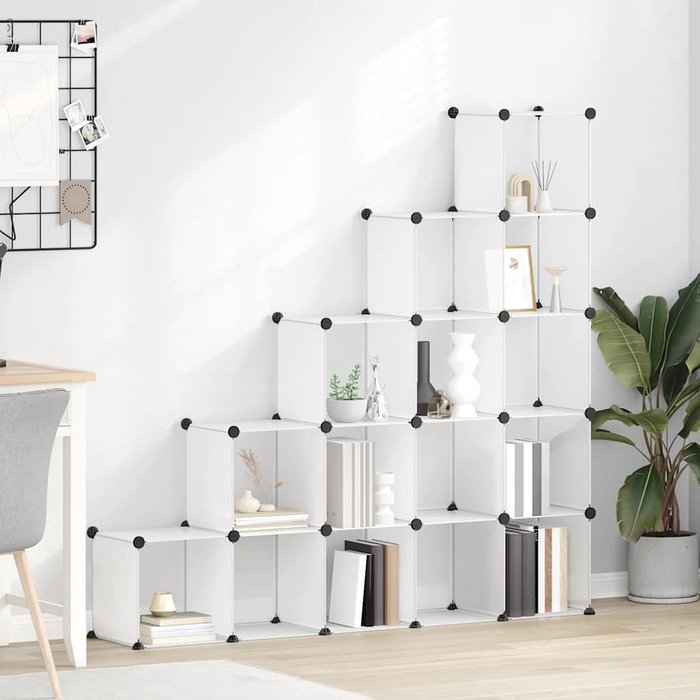 Cubos de almacenamiento de 15 piezas, pp transparente