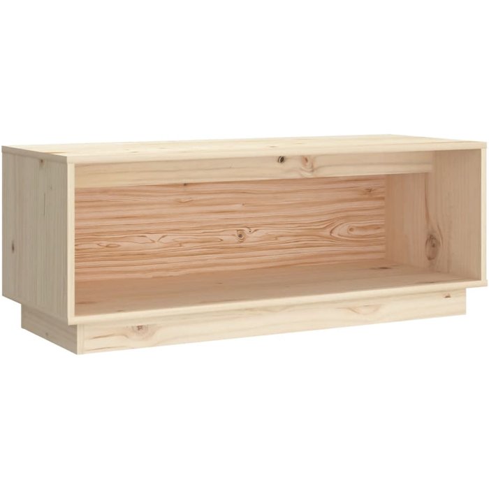 Mueble de tv de pino macizo 90x35x35 cm - comfortxl