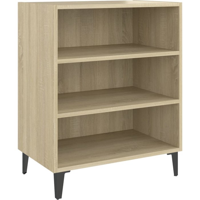 Aparador de madera contrachapada color roble sonoma 57x35x70 cm - comfortxl