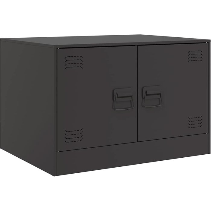 Mesa de centro acero negro 67x50x44 cm