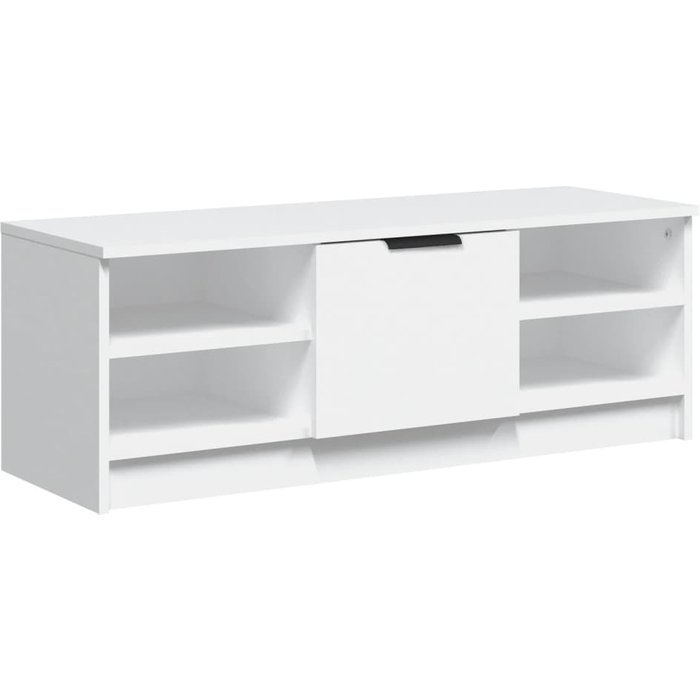 Mueble tv blanco 102x35,5x36,5 cm madera contrachapada