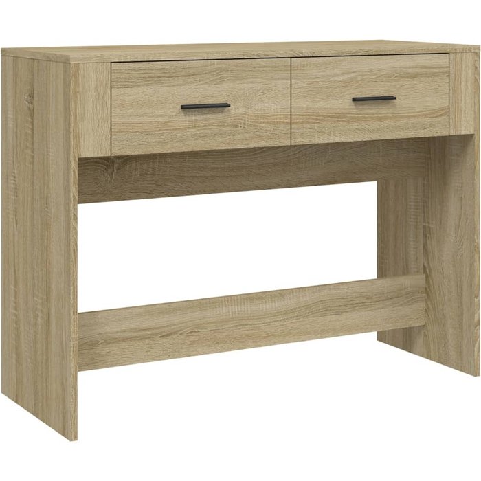 Mesa consola madera contrachapada roble sonoma 100x39x75 cm - comfortxl