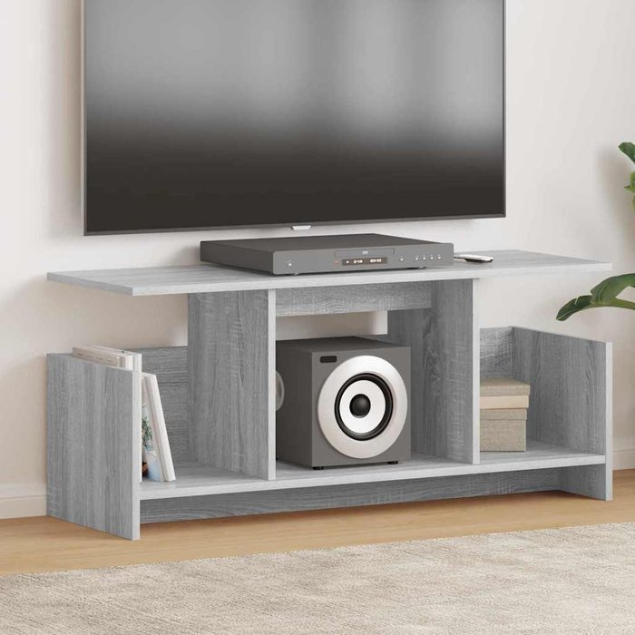 Mueble de tv sonoma gris 102 x 35 x 45 cm madera de ingeniería