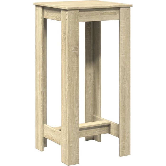 Mesa alta de bar madera ingeniería roble sonoma 51x50x103,5 cm