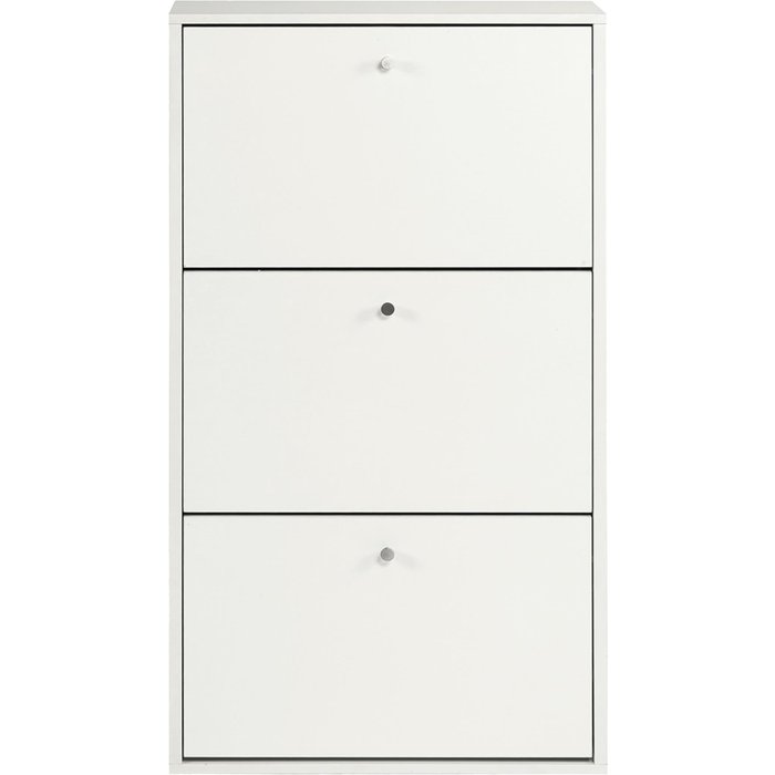 Wellhome zapatero jordi estructura 63x24x113 cm en blanco de metal