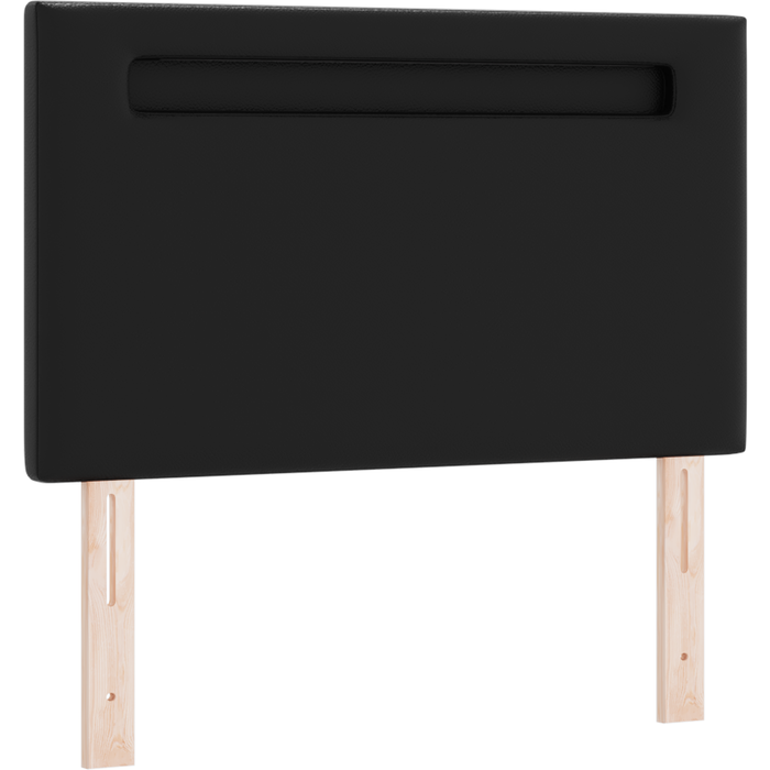 Cabezal diseño sencillo negro 90 cm de cuero sintético cfw26796