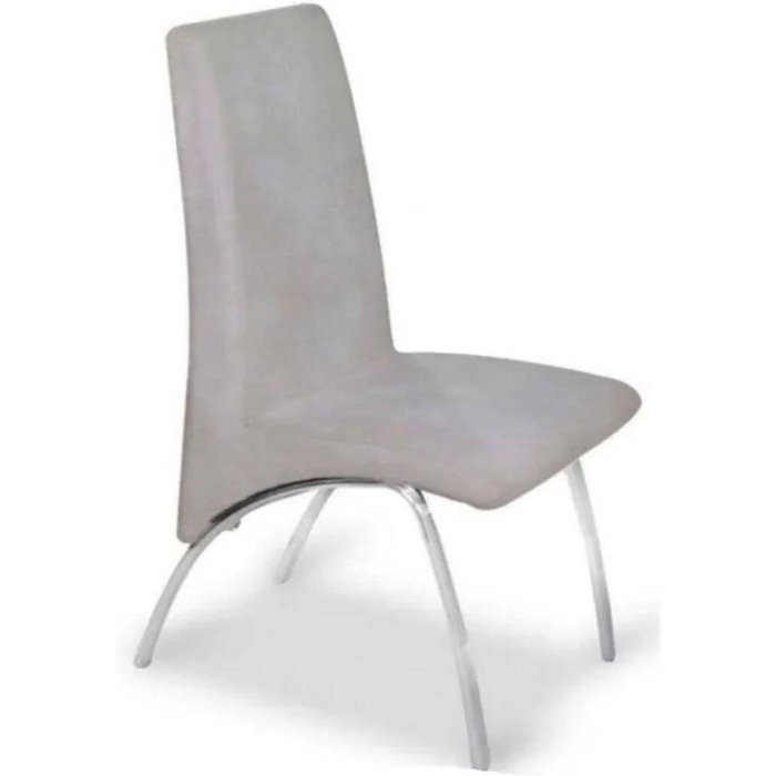Silla de comedor patas cromadas marengo aroa