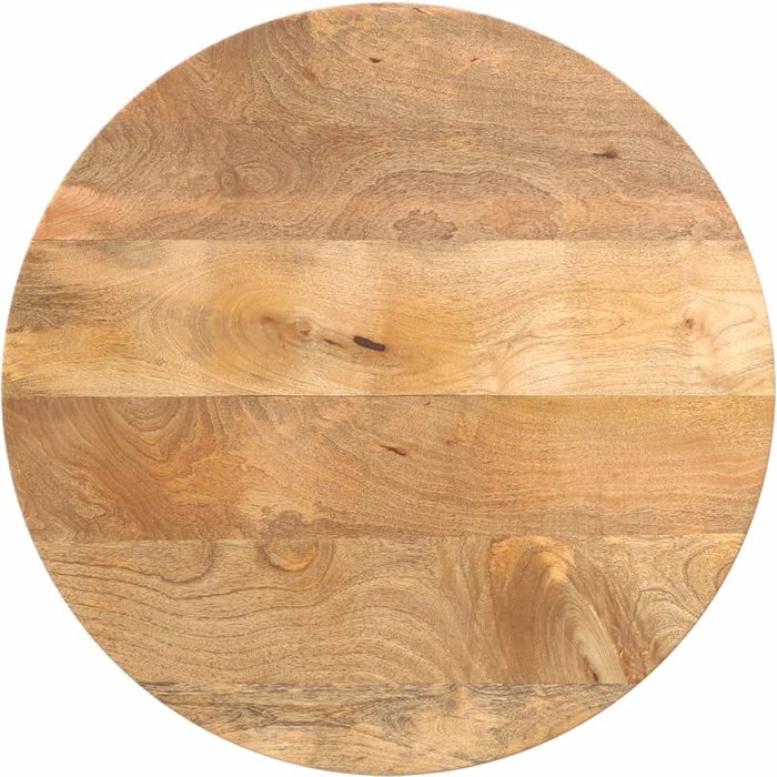 Tablero redondo de madera maciza de mango, ø 50 x 2,5 cm.