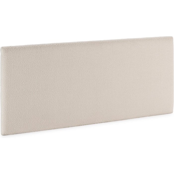 Cabecero niebla 160x60 cm tela borreguito beige