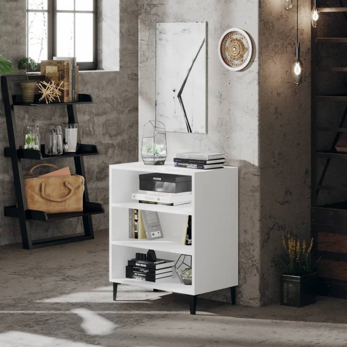 Aparador blanco 57x35x70 cm de madera contrachapada