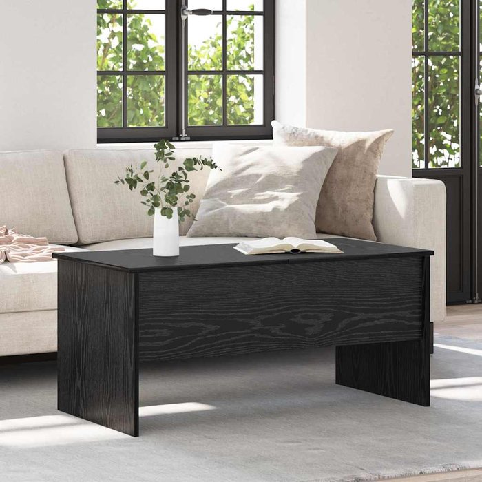 Vidaxl mesa de café roble negro 102 x 50.5 x 46.5 cm
