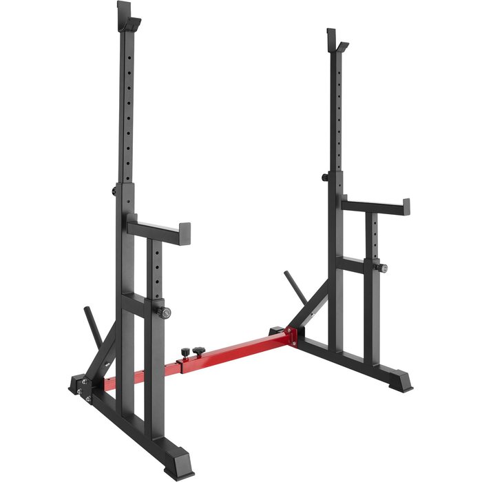Estante para sentadillas con soporte para pesas creed