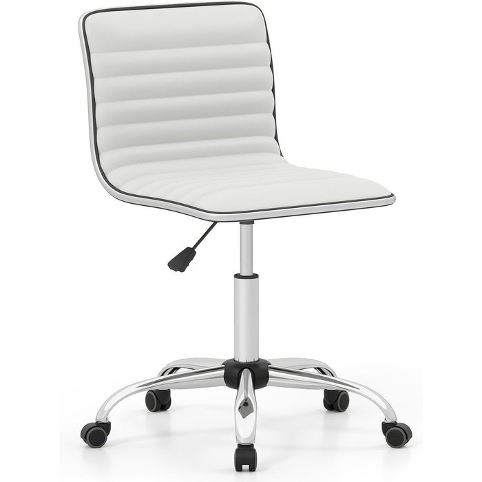 Silla de oficina ergonómica sin reposabrazos, altura ajustable