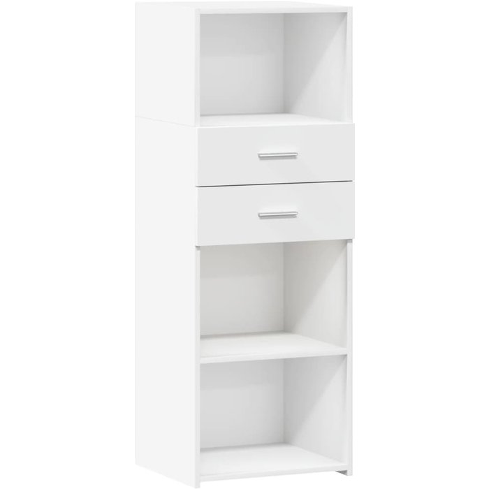 Aparador alto madera de ingeniería blanco 45x42,5x124 cm - comfortxl