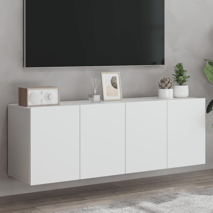 Muebles para tv de pared 2 unidades blanco 60x30x41 cm vidaxl