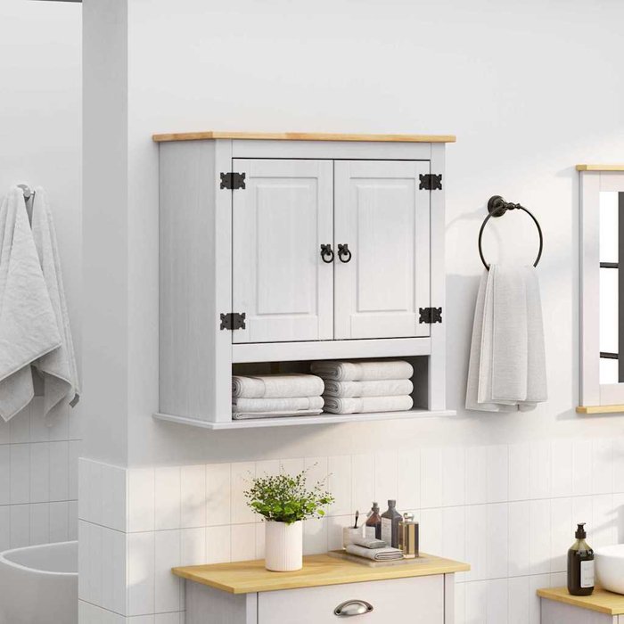 Mueble colgante corona 70 x 33 x 71,5 cm madera de pino macizo vidaxl