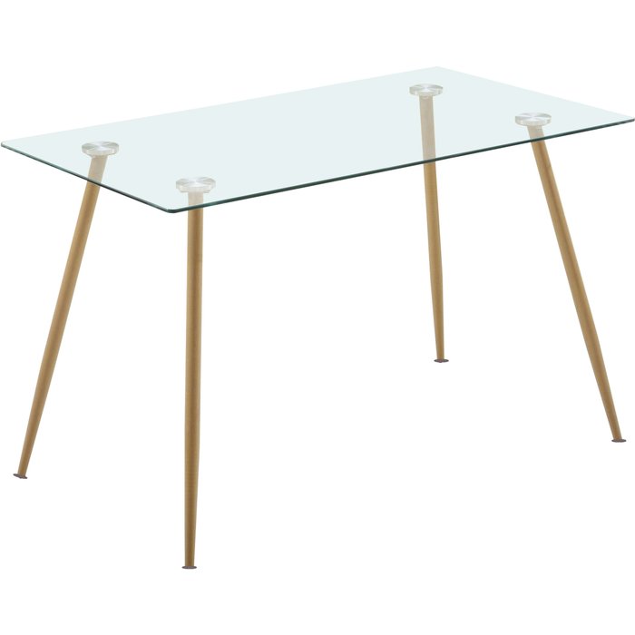 Mesa comedor cristal asper estilo nórdico 120x170 cm