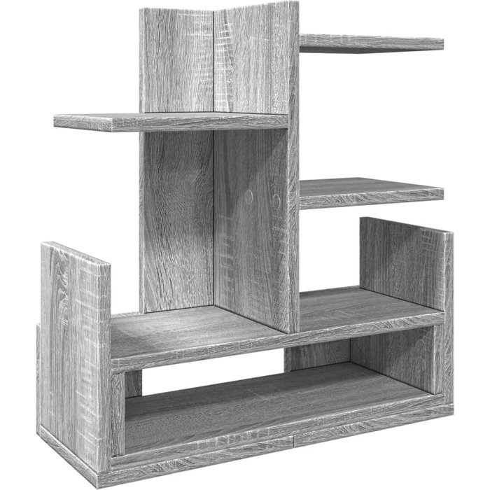 Organizador escritorio madera ingeniería gris 49x20x52,5 cm