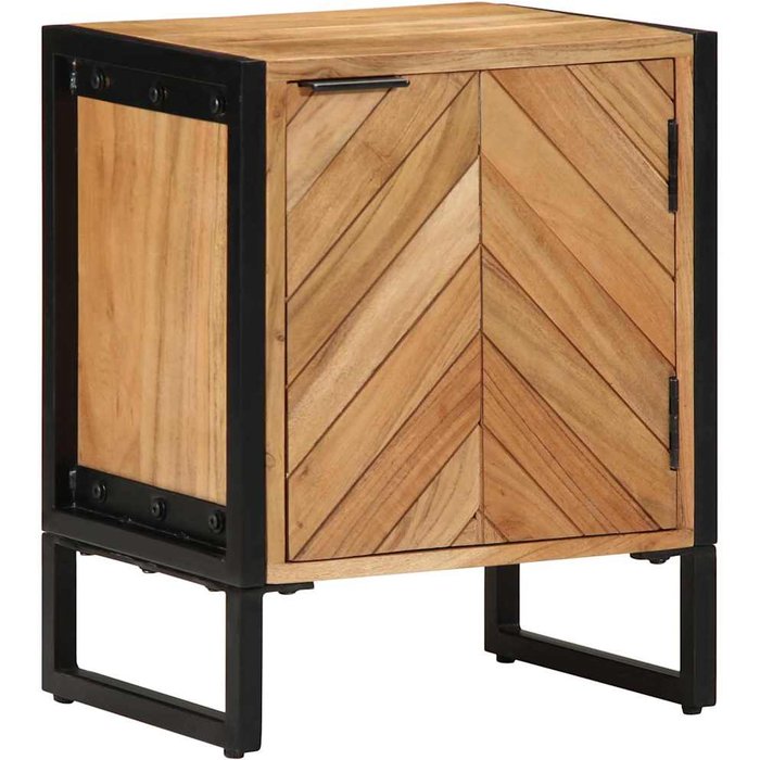 Mesita de noche marrón, 40 x 30 x 50 cm