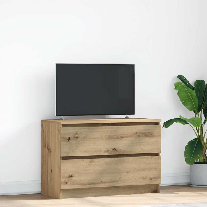 Mueble de tv artisan roble 80x35x54 cm madera de ingeniería vidaxl